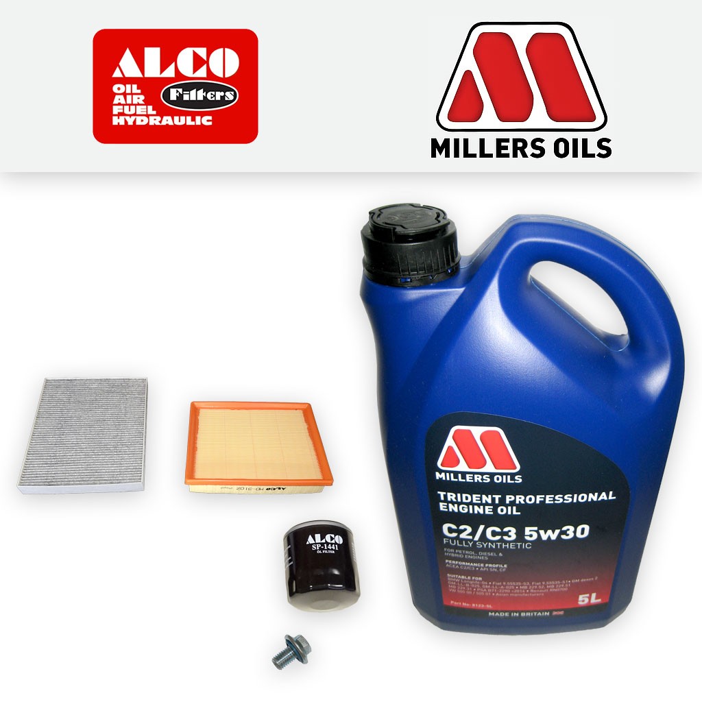 SERVICE KIT for VAUXHALL OPEL ASTRA K 1.2 OIL AIR CABIN FILTERS +OIL (2019-2022)