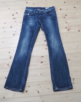 G-Star 3301 Bootleg WMN Damen Jeans Gr. W30/L34 Blau Bootcut Used Hüfthose