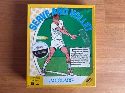 Commodore C64 Disk Game: Serve And Volley