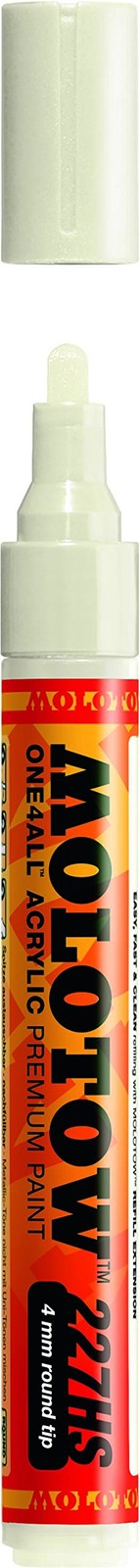 MOLOTOW ONE4ALL Acrylic Paint Marker, 4mm, 1 Each (227.235) 229 - Nature White