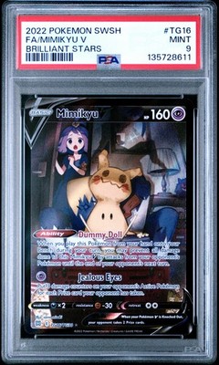 Mimikyu V TG16/TG30 Swsh09: Brilliant Stars Trainer Gallery Holo