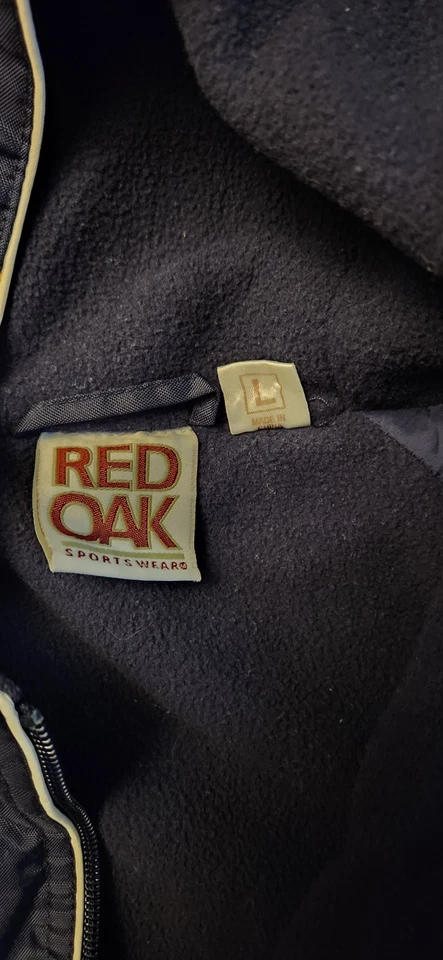 Chaqueta con Capucha Para Hombre De Colección UCLA Bruins Azul Marino y Dorado Cremallera Completa Etiqueta Roble Rojo Talla L Foto 3 de 4