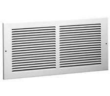 HART & COOLEY 6501408W Return Air Grille 14x8 Steel Bright White