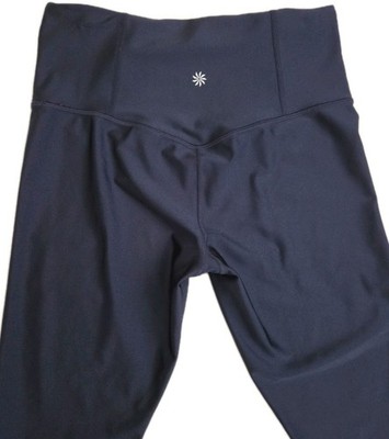 Athleta Elation Sheen Leggings-Navy Blue- Size Small 7/8 Length-Gym/Yoga