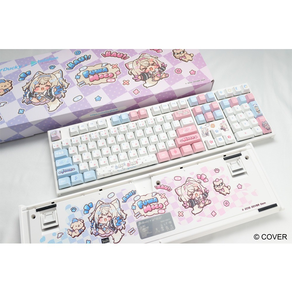 フワモコ　キーボード・マット新品（Ducky × FUWAMOCO 限定） Ducky x hololive En Fuwamoco Limited Edition One 2 Pro RGB