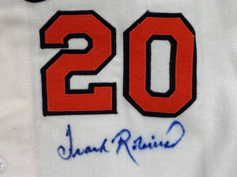 Frank Robinson Signed Mitchell & Ness M&N 1966 Triple Crown Year Jersey Auto PSA - Image 4 of 4