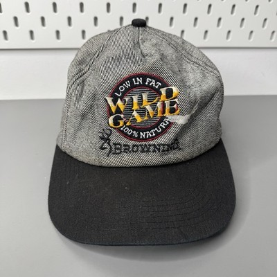 Browning Wild Game Bow Hunting Archery Vtg USA Snapback Sports Hat Baseball Cap