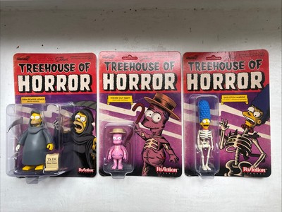 ReAction Super7 Simpsons Treehouse of Horror Homer Bart Marge