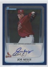 2011 Bowman Draft Retail Prospects Auto Blue 198/199 Joe Kelly #BPA-JK Auto 0p8