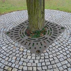 Square Tree Grate for Yard Lawn & Patio Durable Composite Design