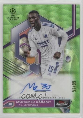 2022-23 Topps Finest UEFA Club Competitions /99 Mohamed Daramy #A-MD Auto
