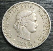 Schweiz  10  Rappen  1883