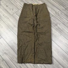 Vintage 50 s Army Wool Wide Leg Field Trousers Pants 32 Men s