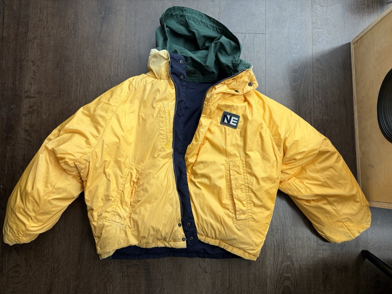 RARE VTG 90s NAUTICA BUBBLE JACKET MEN image 2