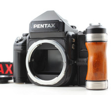 Exc 5 w/ Grip Pentax 67II AE Finder Medium Format Film Camera Body JAPAN
