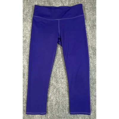 Fabletics High Rise Capri Leggings Womens XS Blue Compression Athletic - Image 1 of 4