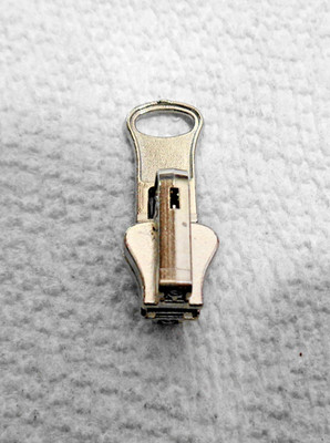 One #5V Nickel Reversible Slider w/one Tab Pull for Vislon zipper YKK Compatible