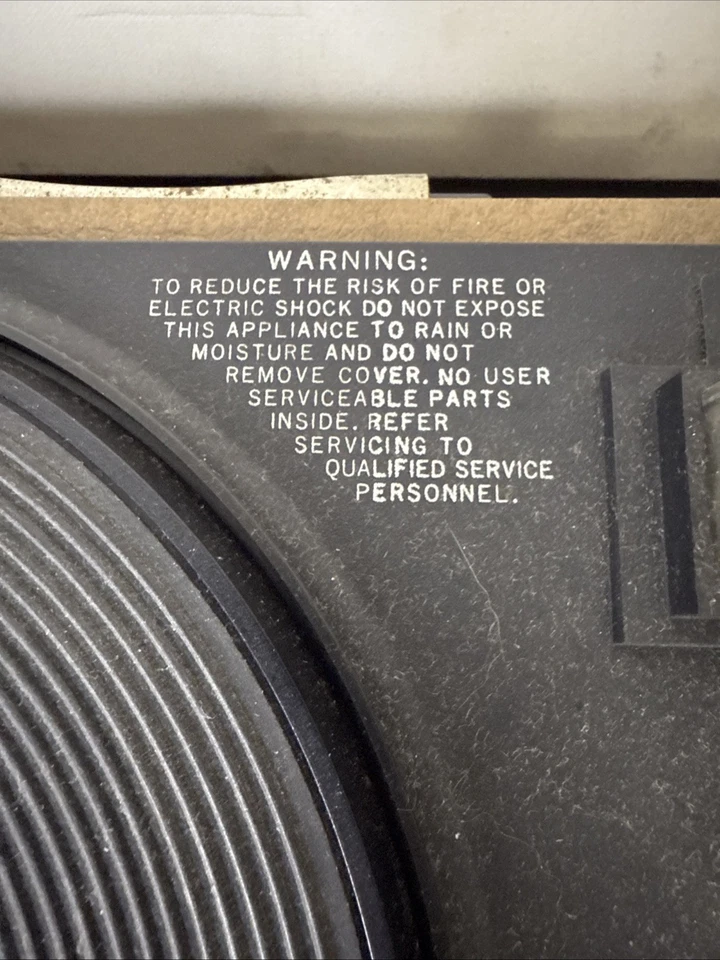 复古 Audiootronics 便携式唱机 535V 33/45/78RPM 带扬声器和机箱已测试 — 第 4/4 张图片