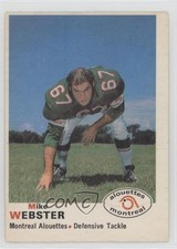 1970 O-Pee-Chee CFL Mike Webster #109 0o5t