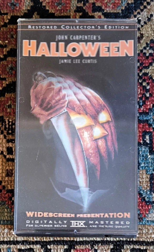 Halloween VHS USA NTSC Anchor Bay Lenticular Video + Promo Postcard Carpenter - Image 3 of 4