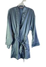 Vintage Y2K Victorias Secret XS Satin Slip Chemise Gown Robe Set Coquette