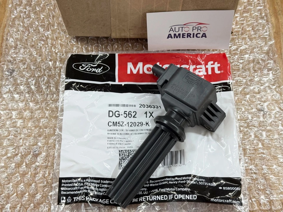Bobina de encendido Ford Edge Focus Fusion Lincoln MKZ MKT MKC DG562 OEM MOTORCRAFT Foto 3 de 4