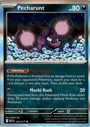 Pecharunt 143/217 Mega Evolution: Ascended Heroes Holo Rare