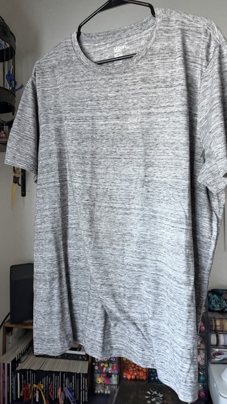 Urban Pipeline Super Soft Men's Gray Heathered Crew Neck T-Shirt 2XL