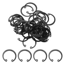 50Pcs 1-1/32" (26mm) Internal Retaining Ring Circlip, 65 Mn Spring Steel Interna
