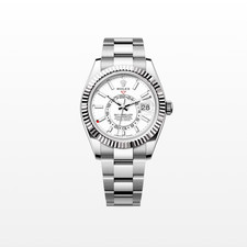 Unworn Rolex Sky-Dweller 42mm, 18k WG & Steel, White, Oyster, 336934 dated 2026