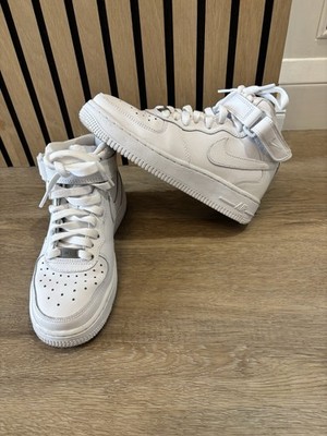 Nike Air Force High Hi Top Weiß Junior Kinder Turnschuhe Schuhe einmal getragen