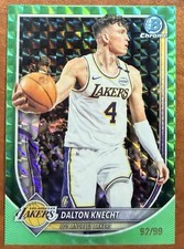 2025-26 Dalton Knecht Bowman Chrome Green Geometric Refractor 92/99