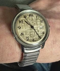 Vintage 1975 Timex Viscount Automatic Watch 35mm  - Working