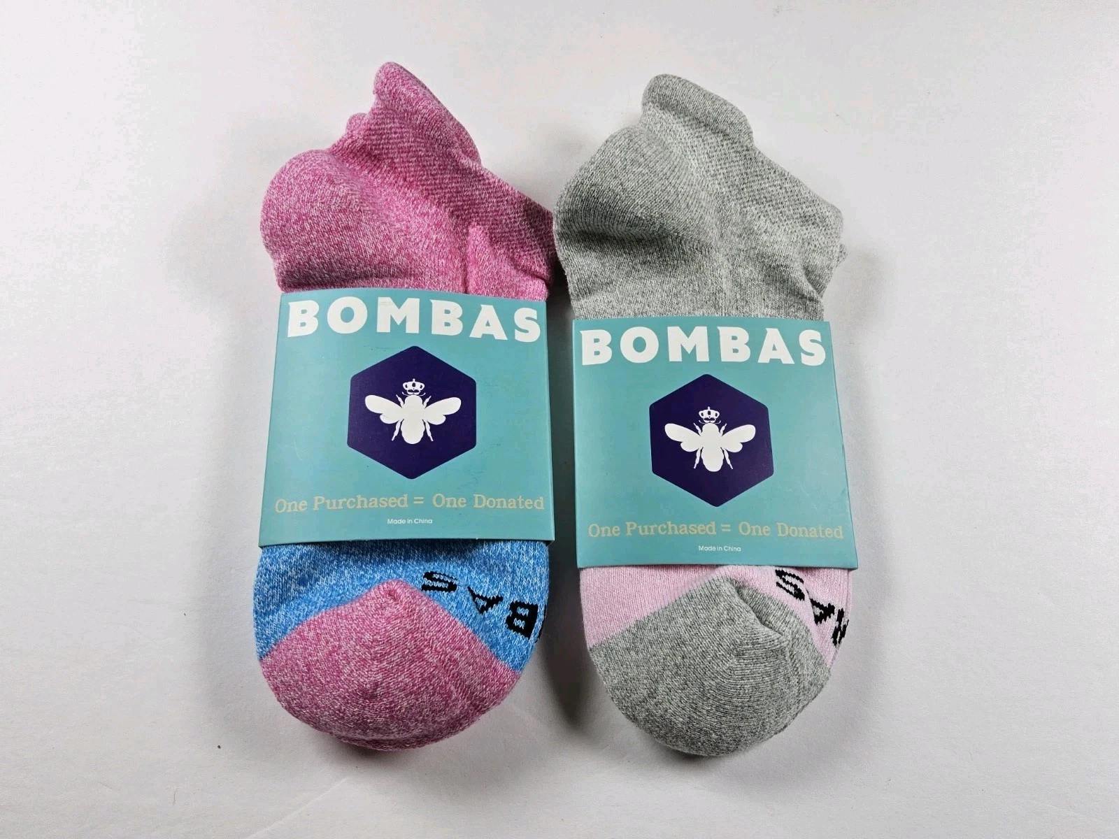 Bombas Original Ankle Socks Lot Of 2 Pairs Size M