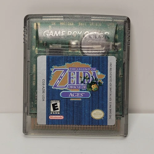 Legends of Zelda Oracle of Ages Gameboy Color Cartridge