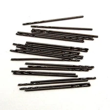 Screw Machine Drills #60 (0.040") 118° HSS Oxide 1/2" LOC x 1-3/8" OAL (24 Pcs)
