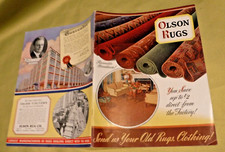 DYWANY OLSON VINTAGE 1940 KATALOG TOM N0 134 ; Retro wystrój domu - CHIIAGO, IL