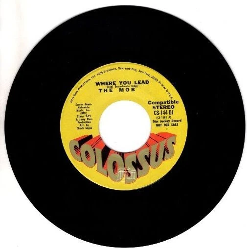 Mob - Where You Lead (Mono) / Stereo Version 7" Promotional 45 - Imagem 3 de 4