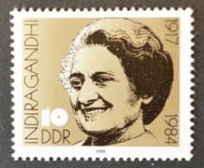 DDR #Mi3056 MNH 1986 Indira Gandhi Murdered Indian Prime Minister [2577]