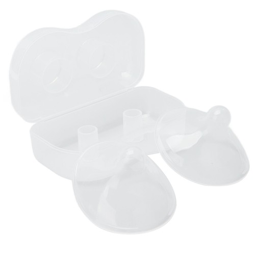 2 Set Transparent Nipple Shield Liquid Silicone Breastfeeding Protective Cover - Picture 10 of 12