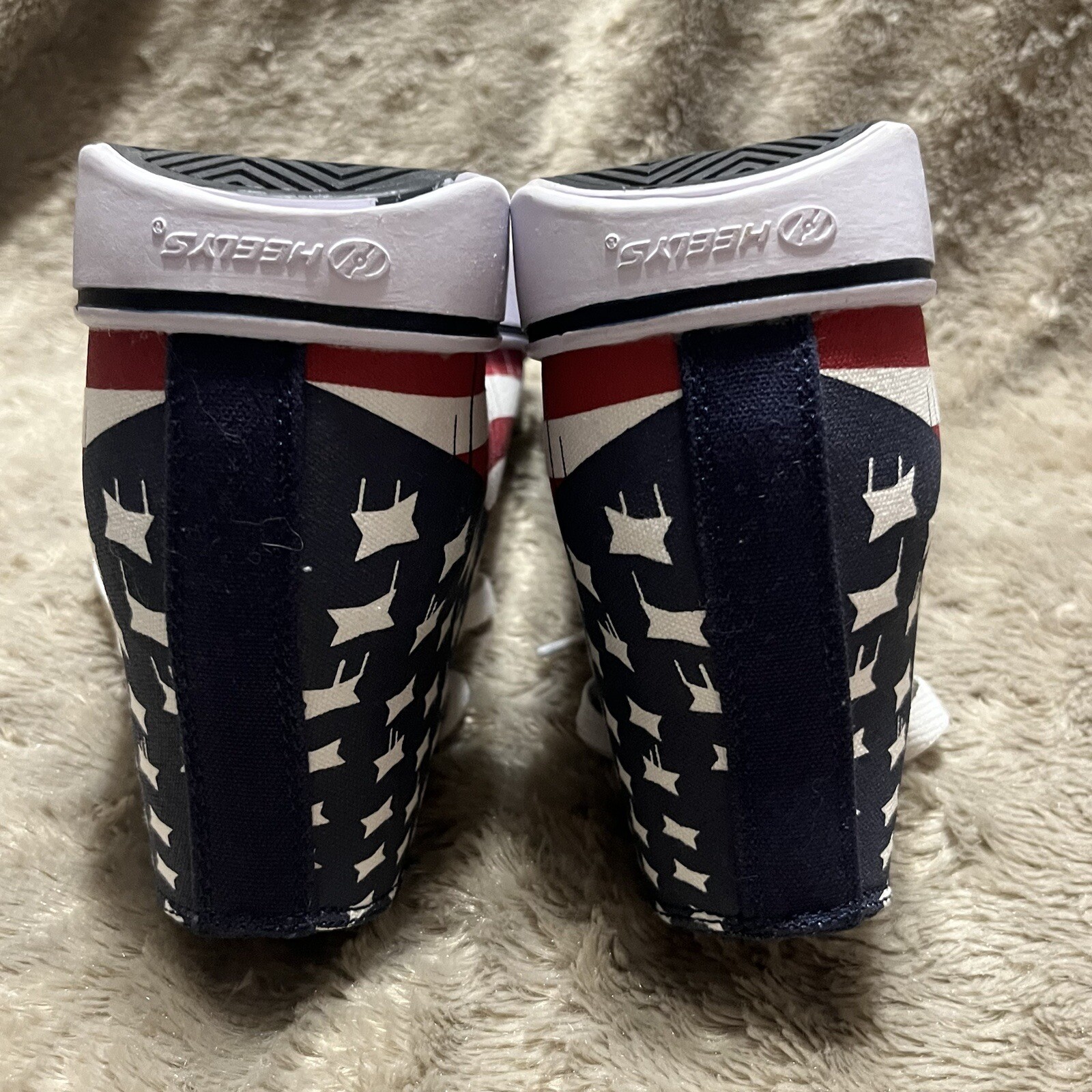 NEW Heelys Hustle American Flag Canvas Sneaker Shoes Hi Top 