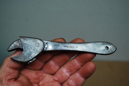 Antique / Vintage Mini 5 1/2" Blosta Self Adjusting Wrench Tool - Picture 12 of 12