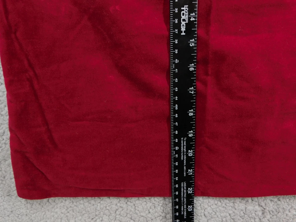 VTG Nelly de Grab Women VELVET and A Line Vintage Mini-Skirt Deep Red Size 12 - Image 3 of 4