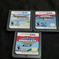 Paws  Claws Dogs Cats Best Friends Pampered Pet  Pet 2 Nintendo DS Lot of 3
