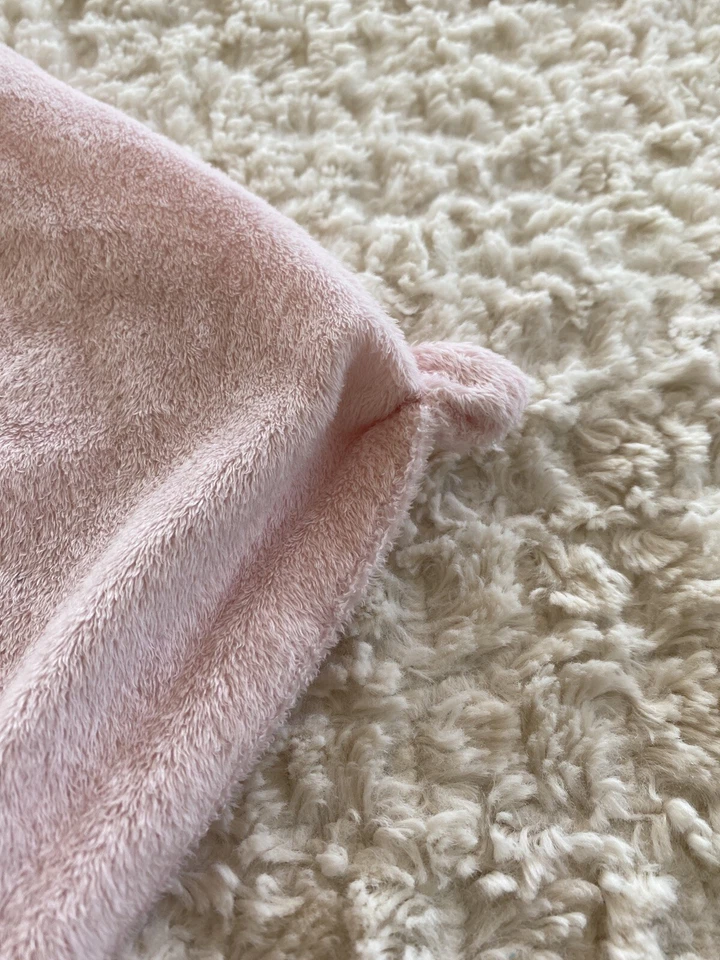 Angel Dear Girls Rosa Claro Blanco Cordero Vellón Lovey Manta de Seguridad Juguete Suave Foto 4 de 4