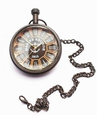Collectible Brass Antique Vintage Marine Anchor 1912 Pocket Watch  gift item