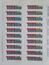 LTO2 Tape Media Cartridge Barcode Labels - Sheet of 20 Printed Horizontal