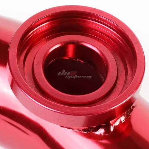 2.5"RED ALUMINUM FOR SSQV TURBO 80 DEGREE BLOW OFF VALVE FLANGE PIPE TUBE - Picture 2 of 5