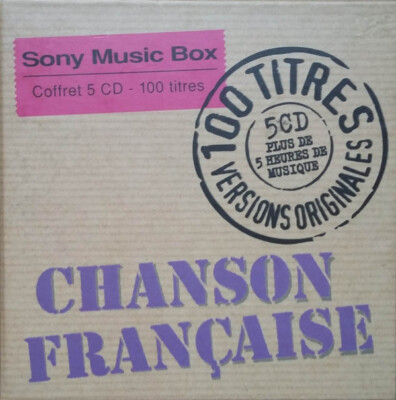 5xCD, Comp + Box Various - 100 Titres Chanson Française