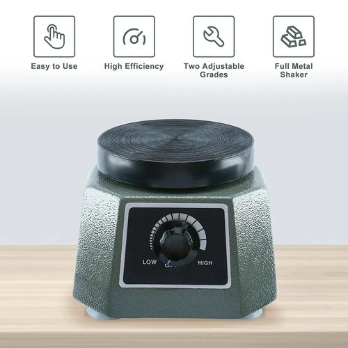 Oscillatore laboratorio dentale rotondo 4" agitatore velocità variabile miscelazione gesso vibratore - Foto 4 di 15